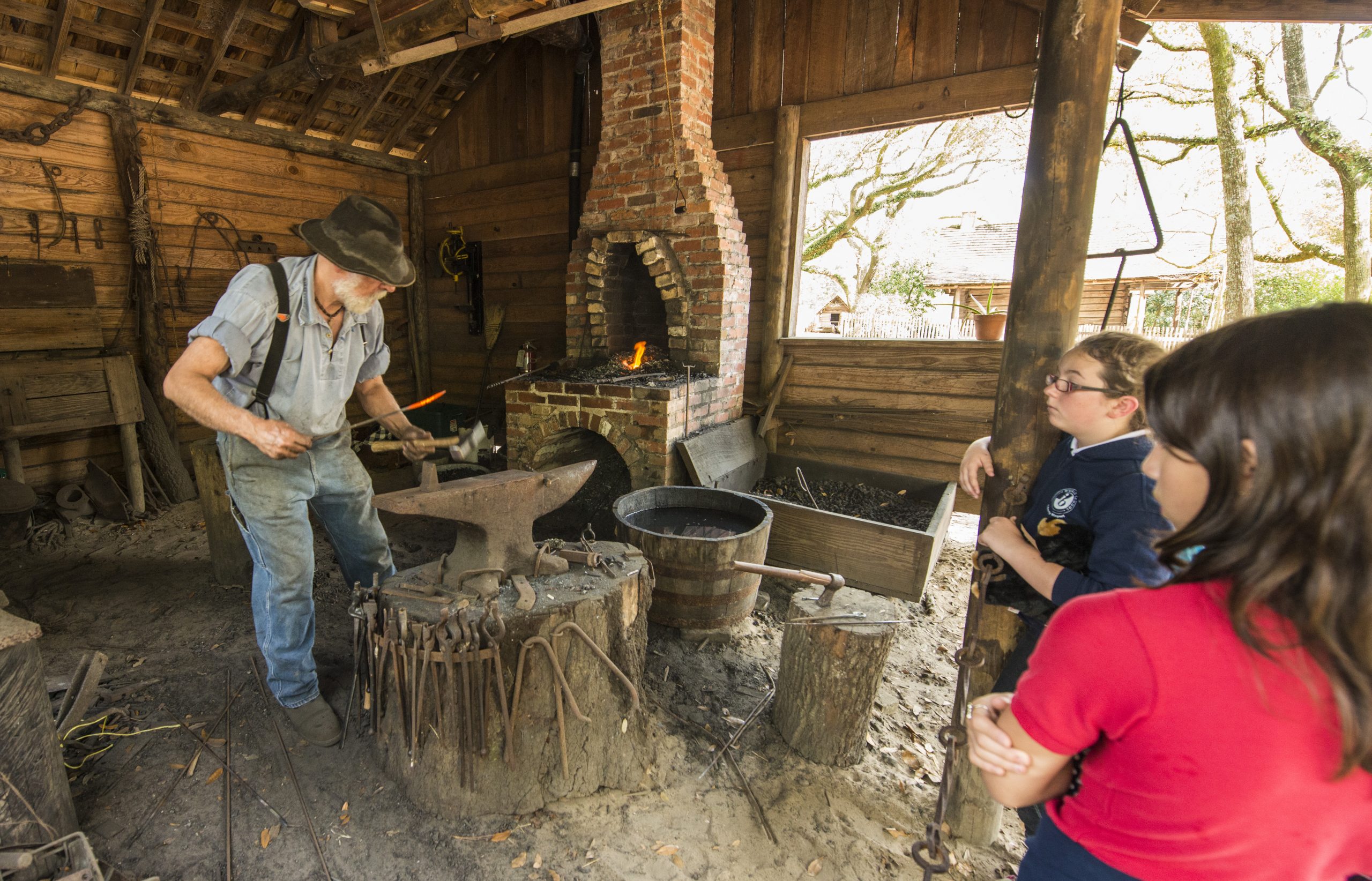 blacksmith at the Tallahassee Museum