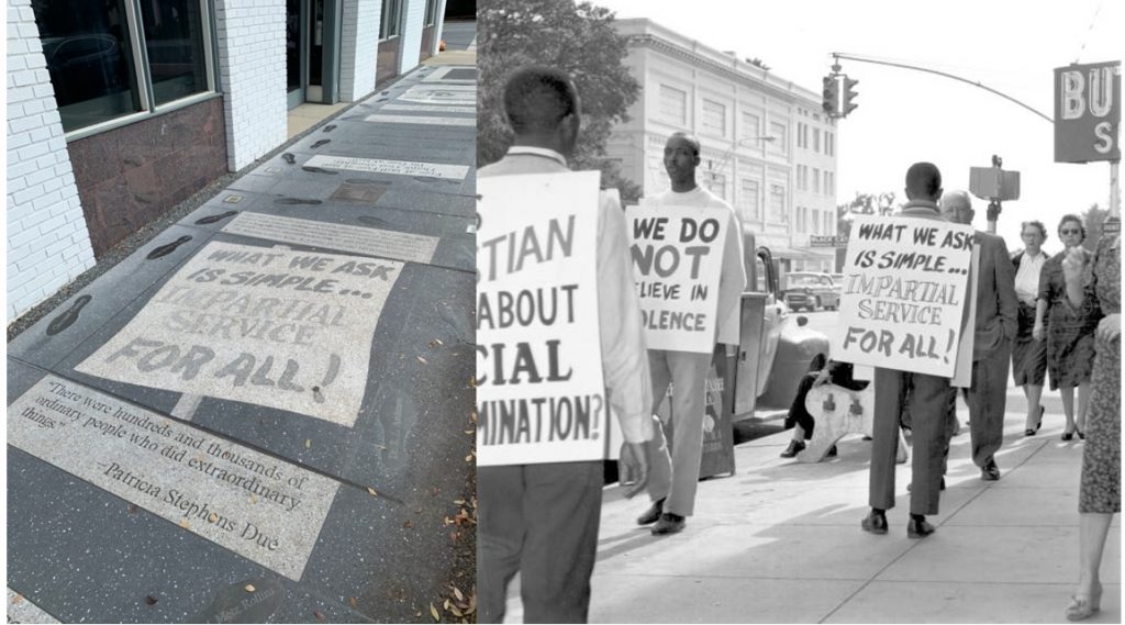 Florida Memory (December 6, 1960). Boycott and picketing of downtown stores - Tallahassee, Florida.