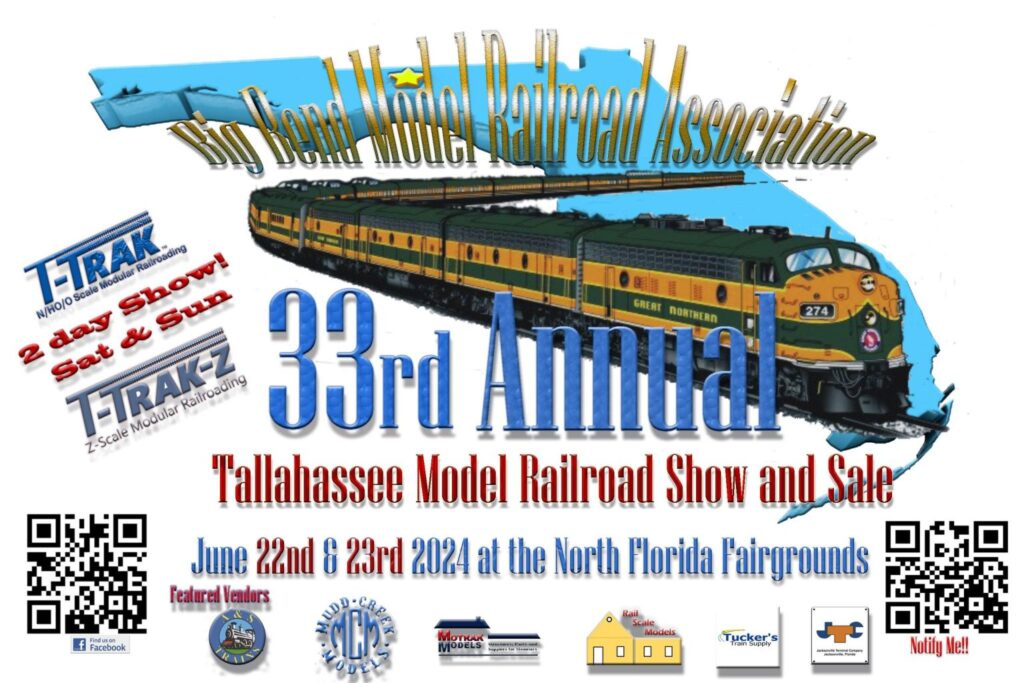 33rd Tallahassee Model Railroad Show & Sale
