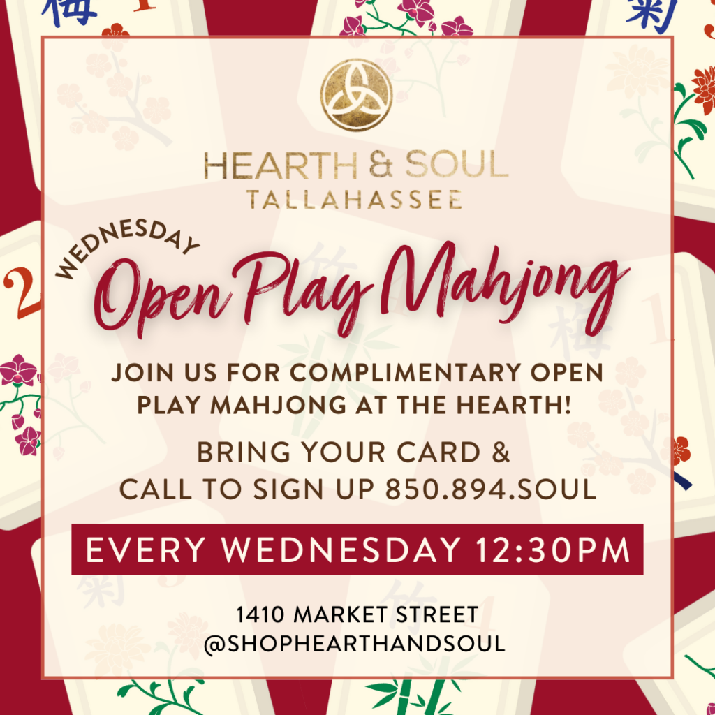 Open Mahjong At Hearth & Soul Tallahassee