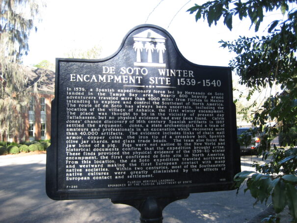 Hernando de Soto State Archaeological Site Historical Marker