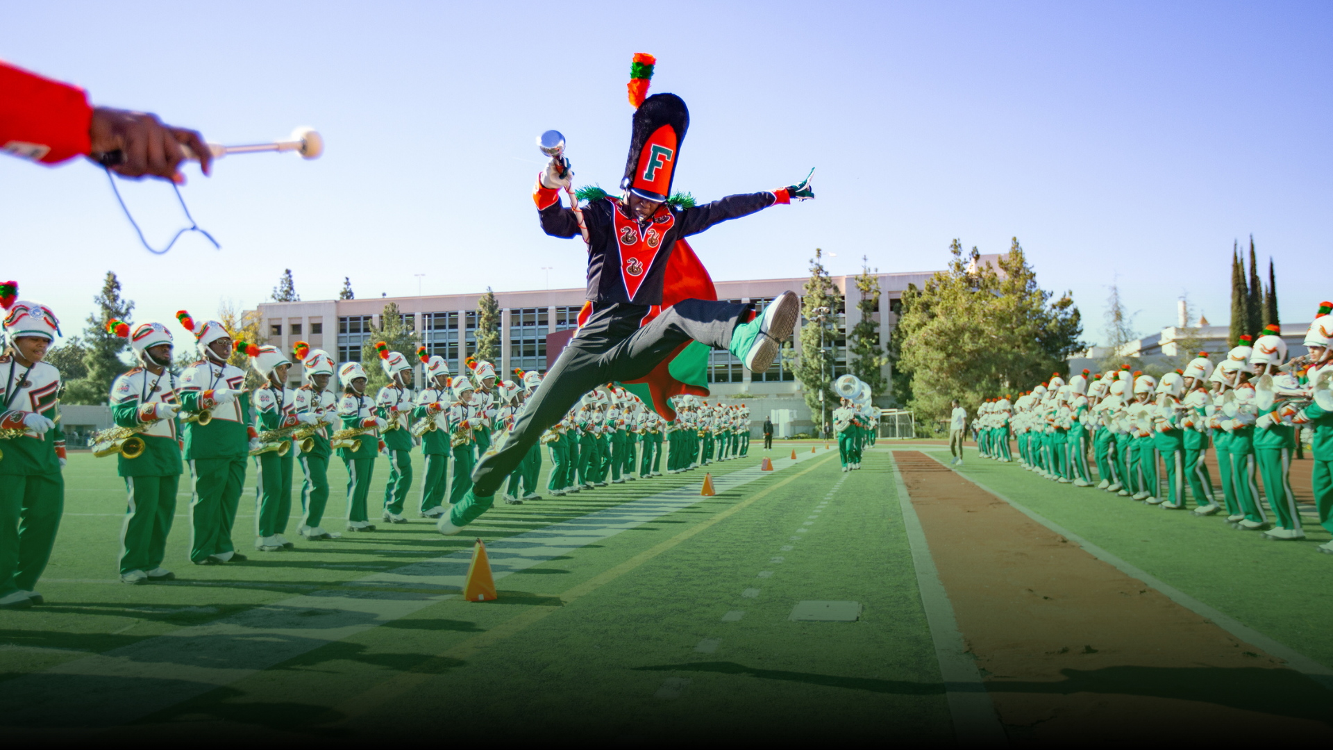 marching 100 at bragg stadium