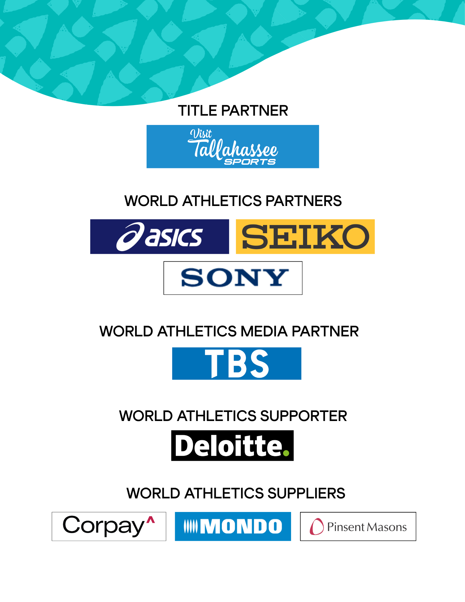 World Athletics Sponsor Logos