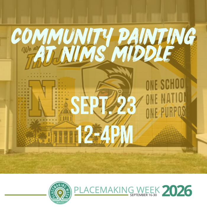 Community Paint Day at Nims Middle